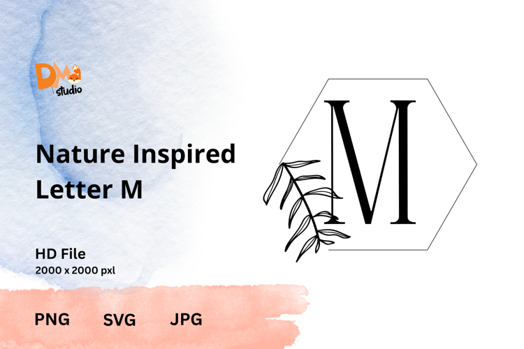 Leaf Monogram Svg Image 14
