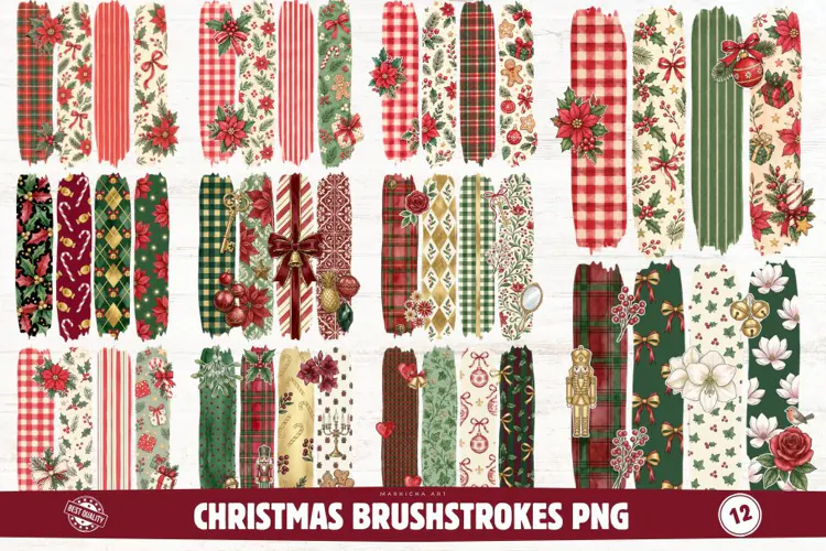 Christmas Brushstrokes PNG