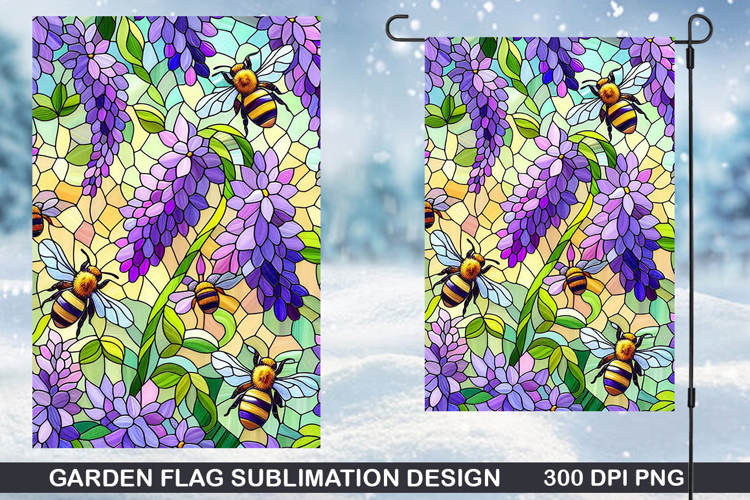 Flowers Garden Flag Sublimation| Summer Garden Flag PNG