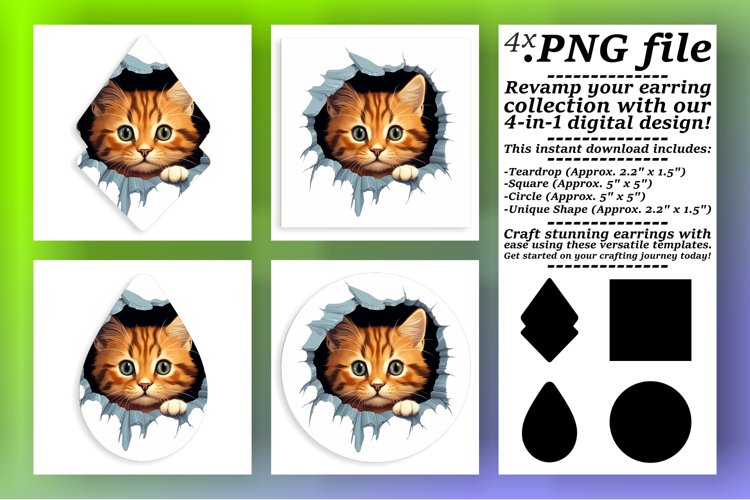 Playful Kitty Parade: Sublimation Collection example image 1