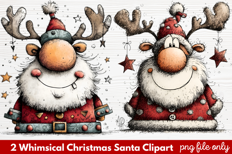 Cute Santa Clipart Image 4
