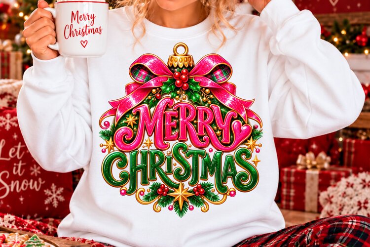 Trending Merry Christmas Shirt Sublimation Png example image 1