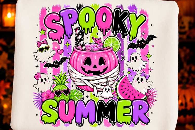 Spooky Summer Tropical Halloween PNG