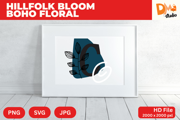 Boho Floral Svg Image 21