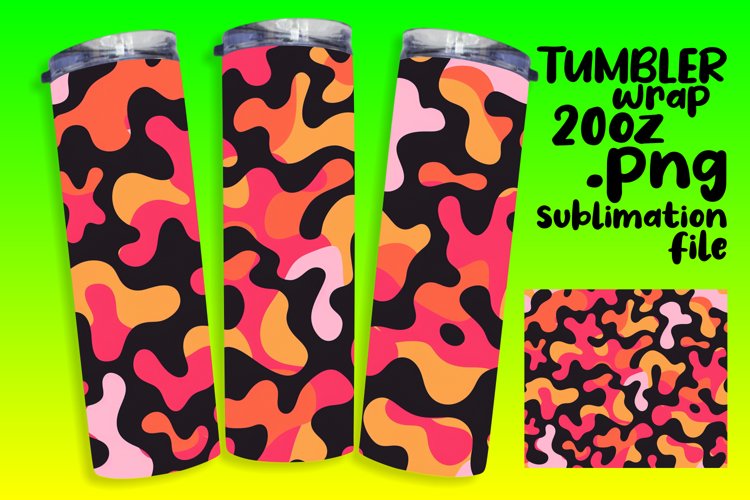 Dynamic Neon Pattern Tumblers 20oz