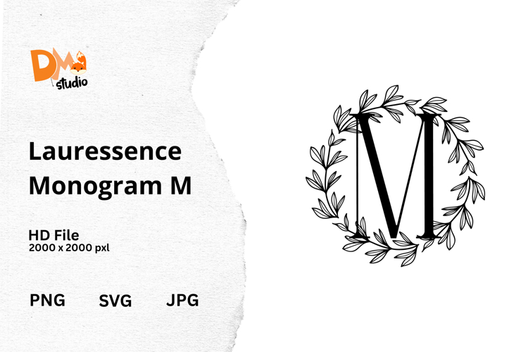 Floral Monogram Letter Svg Image 20