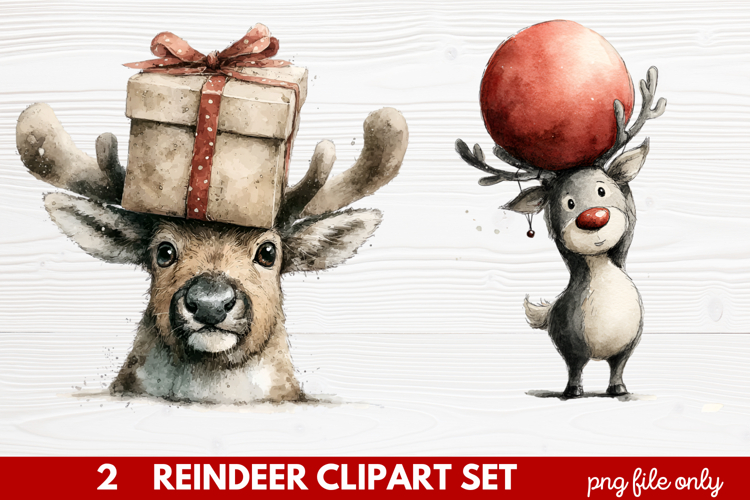 Whimsical Christmas Clipart | Cute Festive Holiday PNG Illus