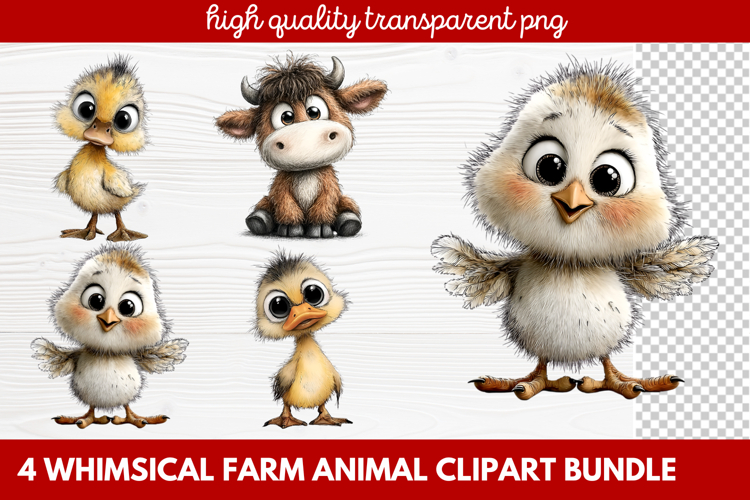 Farmhouse Animals Clipart Image 4
