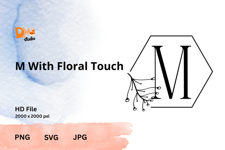 Floral Monogram Letter Svg Image 20