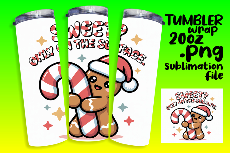 CHIC 20oz Tumbler Template for DIY , Kawaii Food