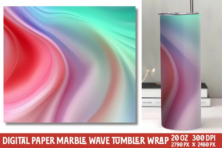 Marvel Wave Tumbler Wrap Sublimation