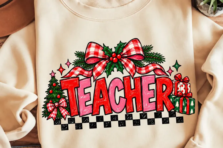Preppy Pink Merry Christmas PNG, Funny Christmas PNG, Merry