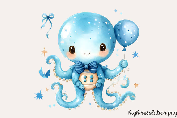 Pastel Cute Mermaid Watercolor Clipart PNG