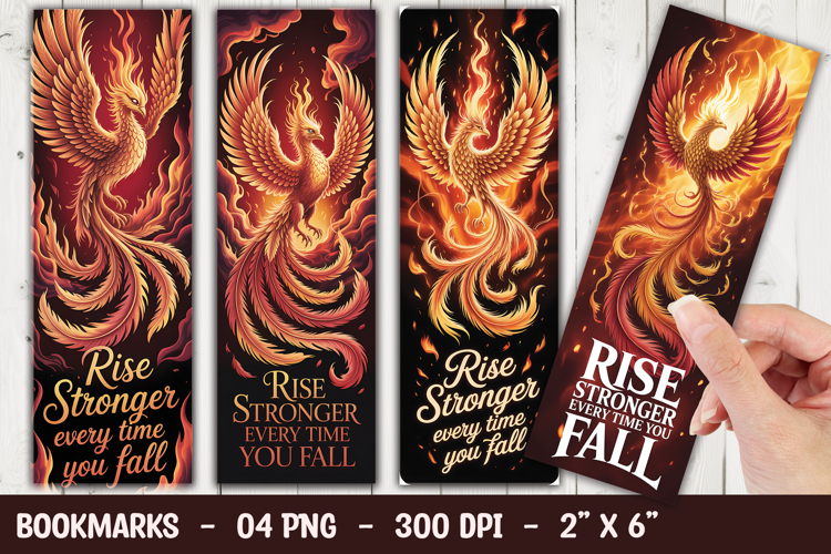 Phoenix Fire Bookmark Sublimation