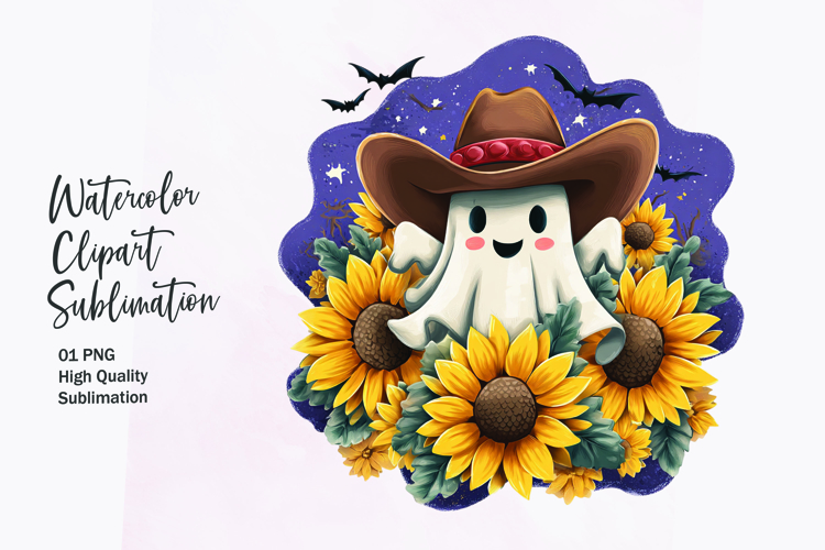 Watercolor Sunflower Clipart Image 5