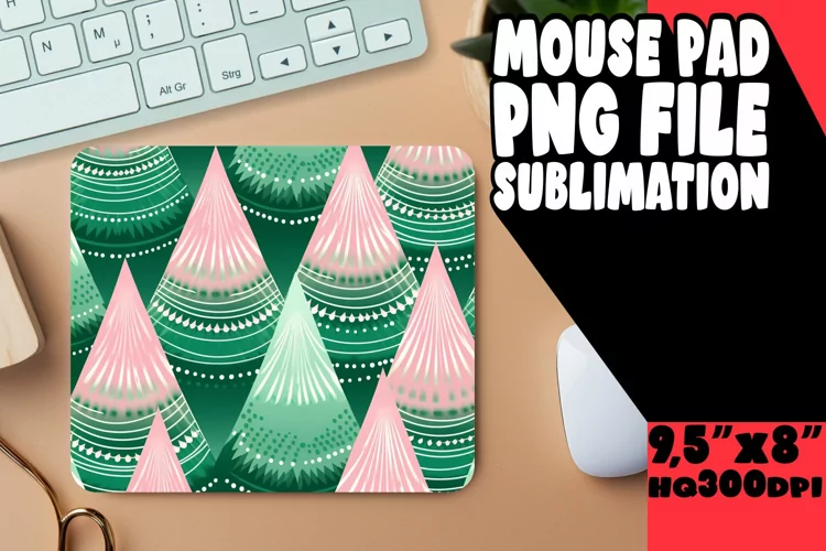 Christmas Euphoria: Tree Pattern Mousepad