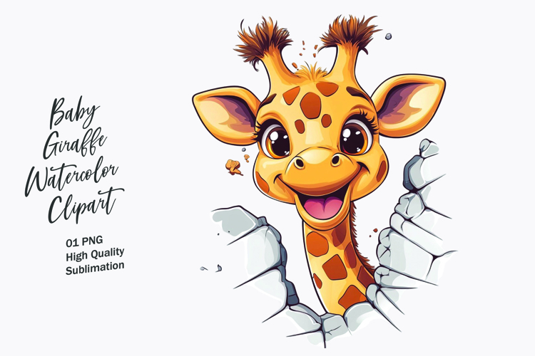 Cute Giraffe Clipart Image 17