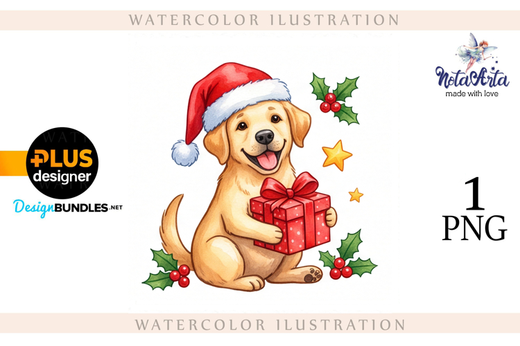 Christmas labrador dogs in a truck, Christmas labrador