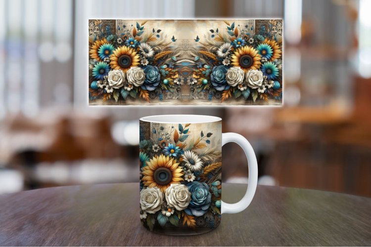 Mug Wrap Sublimation - sunflower