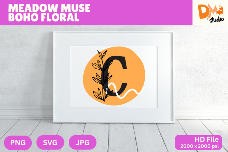 Floral Monogram Letter Svg Image 8