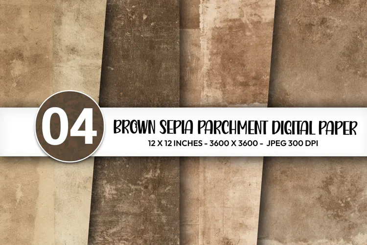 Brown Sepia Parchment Digital Paper