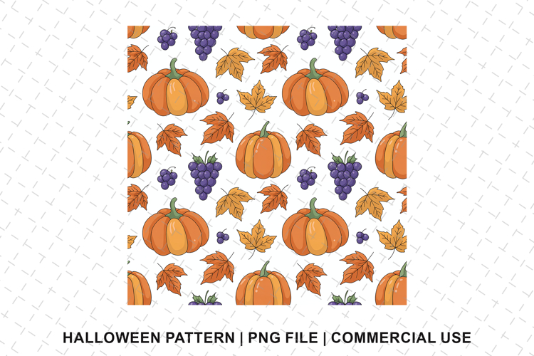 Halloween Pumpkin Pattern Png | Sublimation | Digital Paper