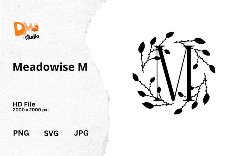 Floral Monogram Letter Svg Image 24