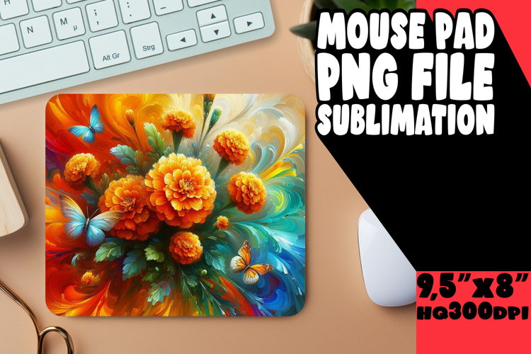 Enchanted mouse MAT Magical Design, Flowers