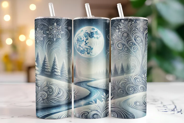 Winter Tumbler Wrap | Sublimation | Tumblers