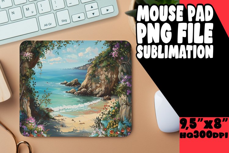 Blissful Beauty Mouse Pad Sublimation