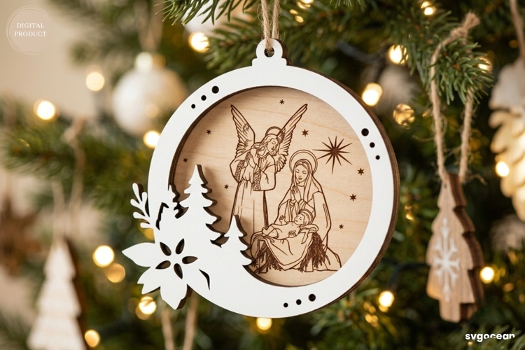 Nativity Scene Laser Cut Image 2