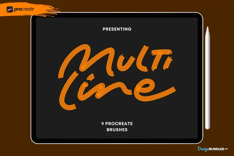 Multi Line Brush for Procreate