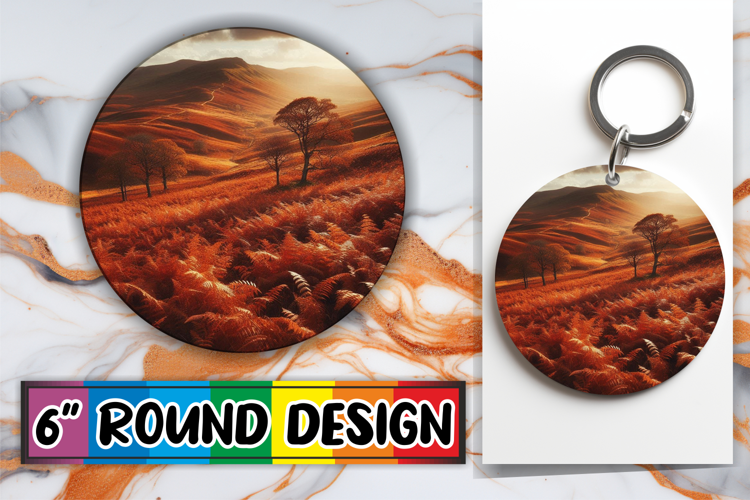 Playful Circle Car Coaster Design, Autumn