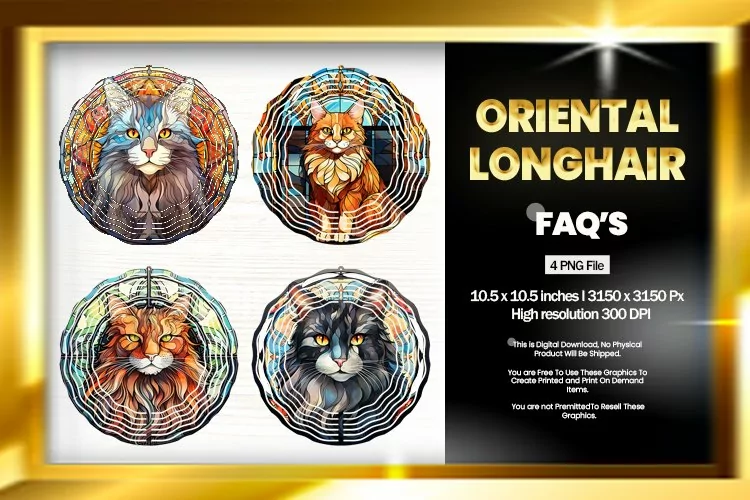 Oriental Longhair Wind Spinner Sublimation - 04 Variation
