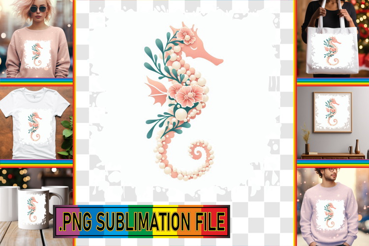 Cheerful TOTE BAG Sublimation Art, Flower Animals