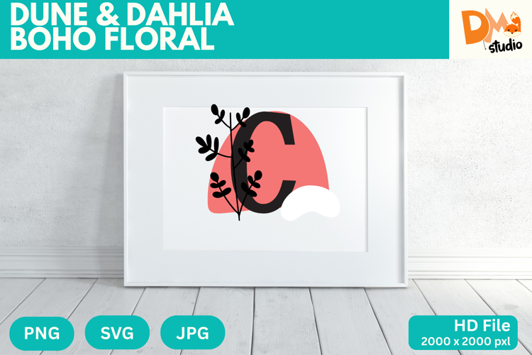 Boho Flower SVGs Image 18