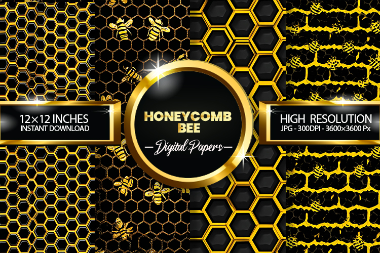 Bee Scrapbook Paper Image 23