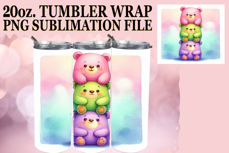 Joyful Inspirations 20oz tumbler wrap, Cute Animals