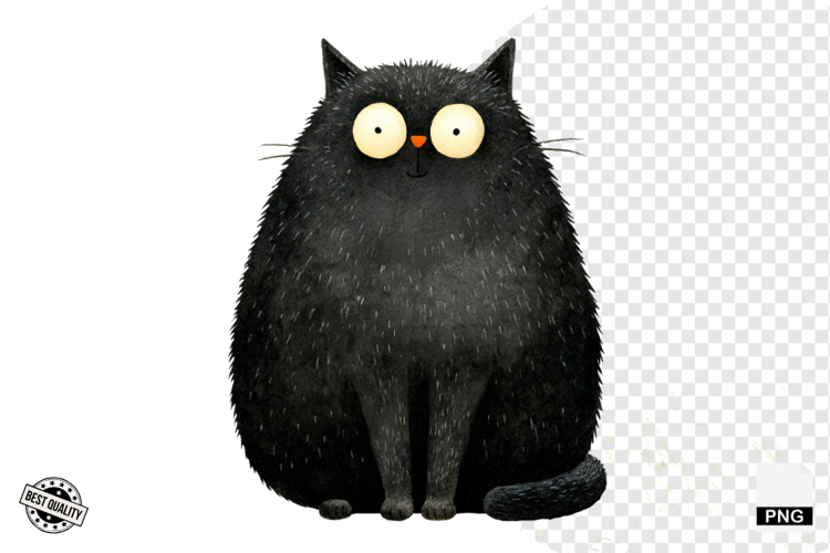 Black Cat Clipart Image 20