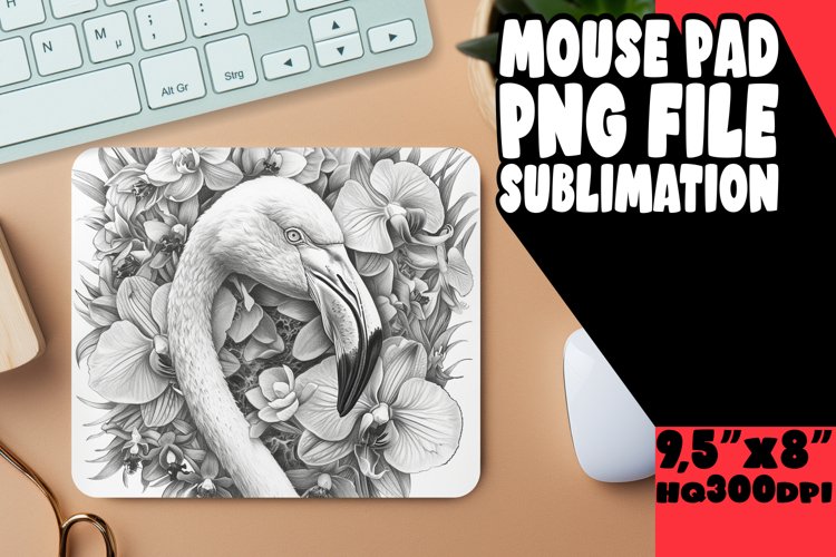 Sun-Kissed Flamingo Mouse Pad Designs example image 1