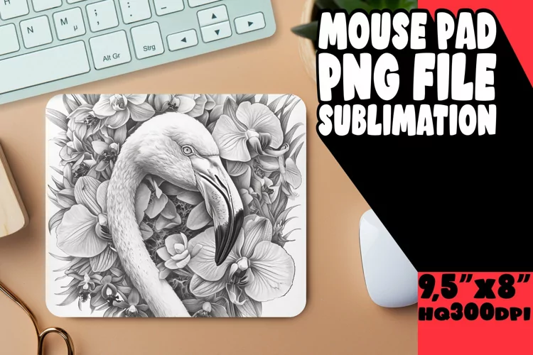 Sun-Kissed Flamingo Mouse Pad Designs