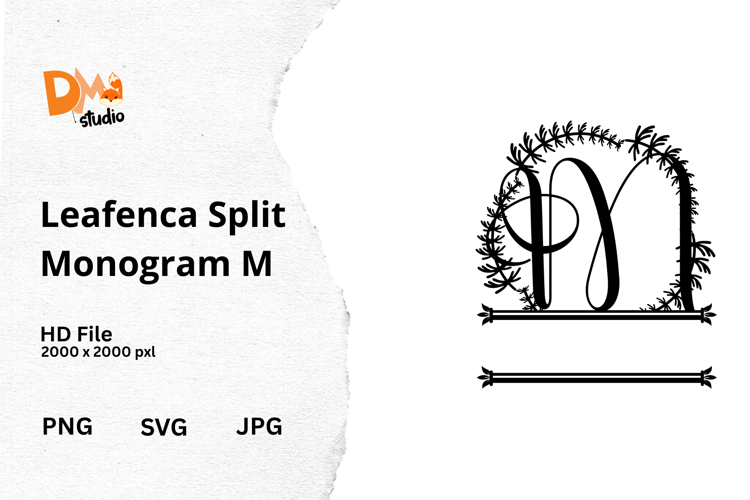 Floral Monogram Letter Svg Image 12
