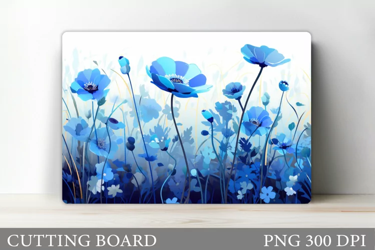 Flowers Cutting Board Design. Flowers Kitchen Cutting Board