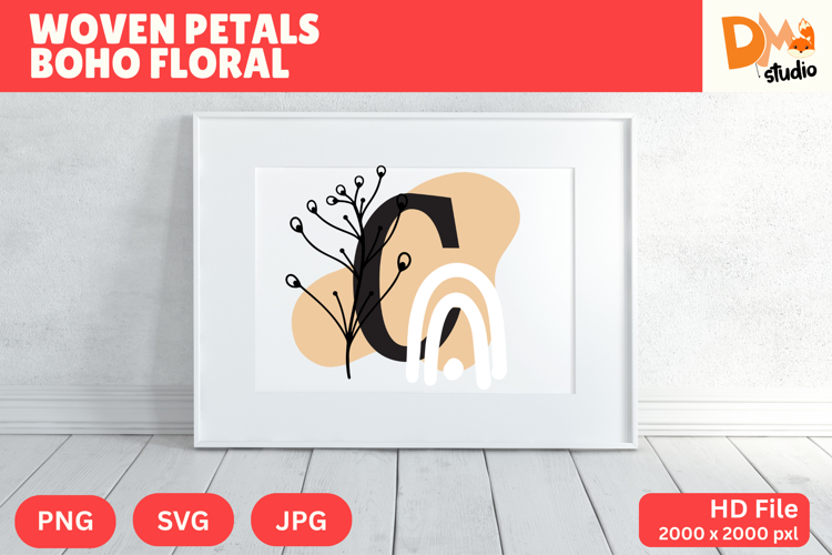 Floral Monogram Letter Svg Image 8