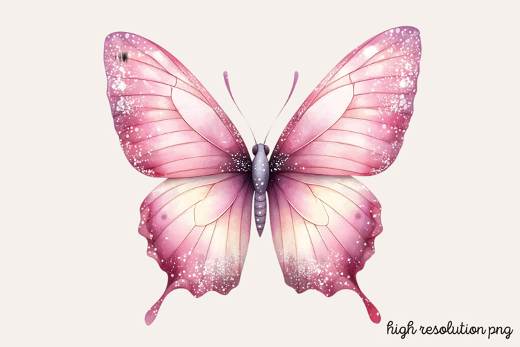 Pink Butterfly Clipart Image 21
