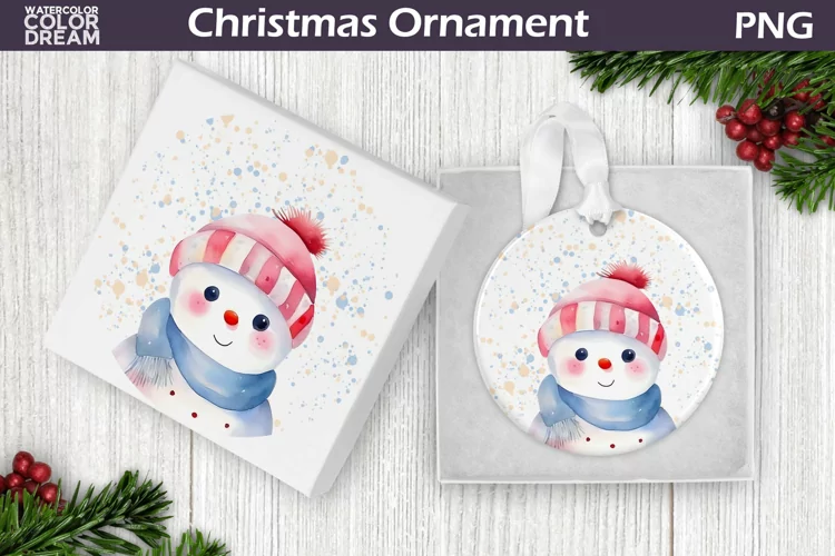 Cute Snowman Christmas Ornament | Christmas Ornament