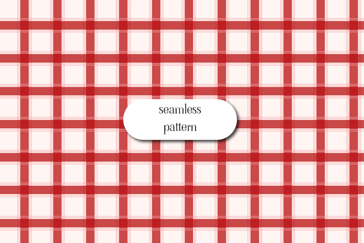 Red Plaid Seamless Valentine Checkered Pattern