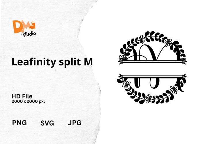 Floral Monogram Letter Svg Image 7