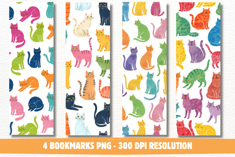 Whimsy Cats Bookmarks Png