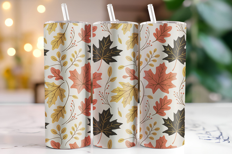 Fall Leaves Tumbler Wrap | Sublimation | Tumblers